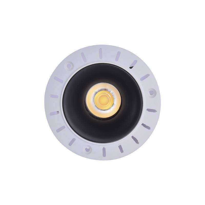 Embutido Nordecor Zagle No-Frame 10 watts 2700K 24° Sof Preto Ø101x64mm IRC97 Bivolt 6449