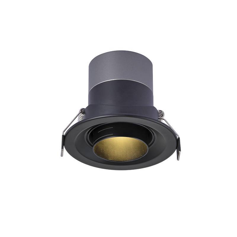 Embutido Nordecor Lova 10 watts 2700K 15°-60° Sof Preto Ø95x76mm IRC97 Bivolt 6453