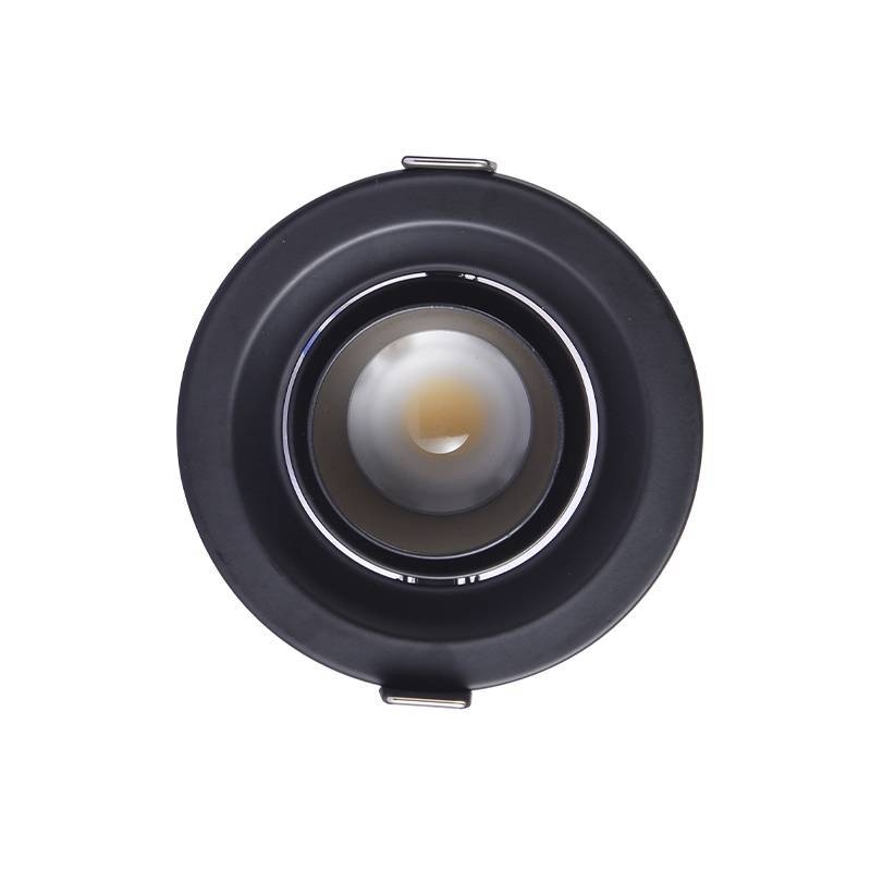 Embutido Nordecor Lova 10 watts 2700K 15°-60° Sof Preto Ø95x76mm IRC97 Bivolt 6453