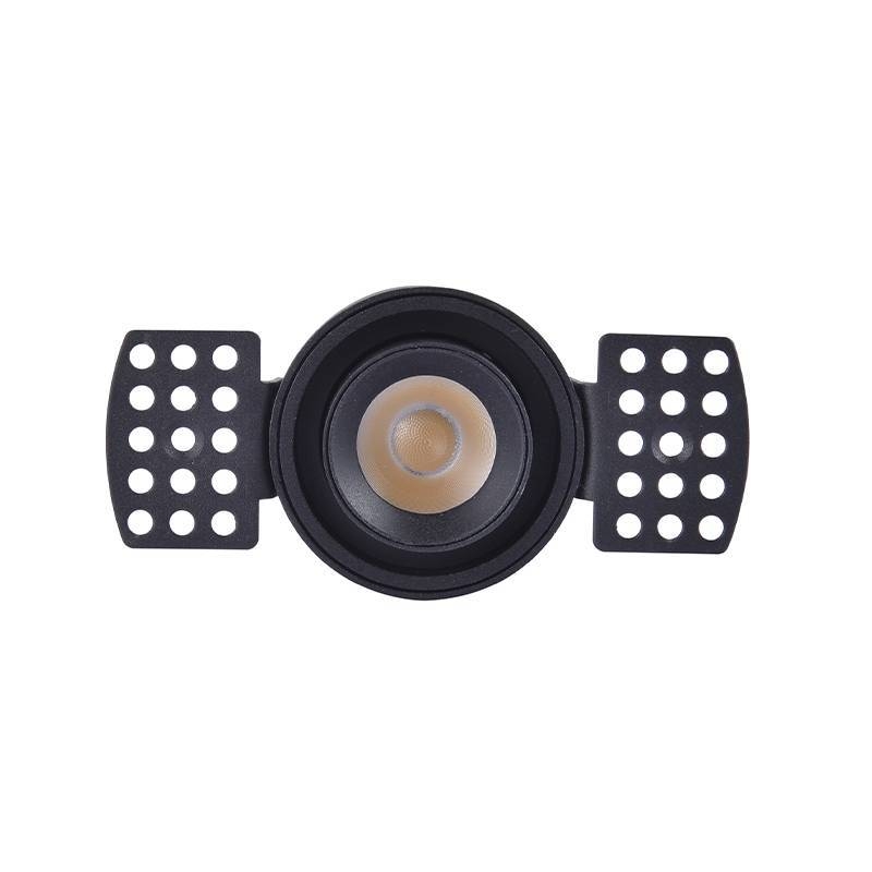Embutido Nordecor Aiva No Frame 7 watts 2700K 24° Sof Preto Ø108x81mm IRC97 Bivolt 6459