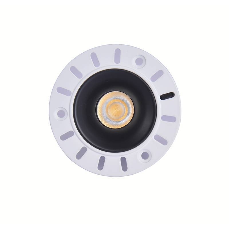 Embutido Nordecor Zagle No-Frame 5 watts 2700K 24° Sof Preto Ø81x69mm IRC97 Bivolt 6448