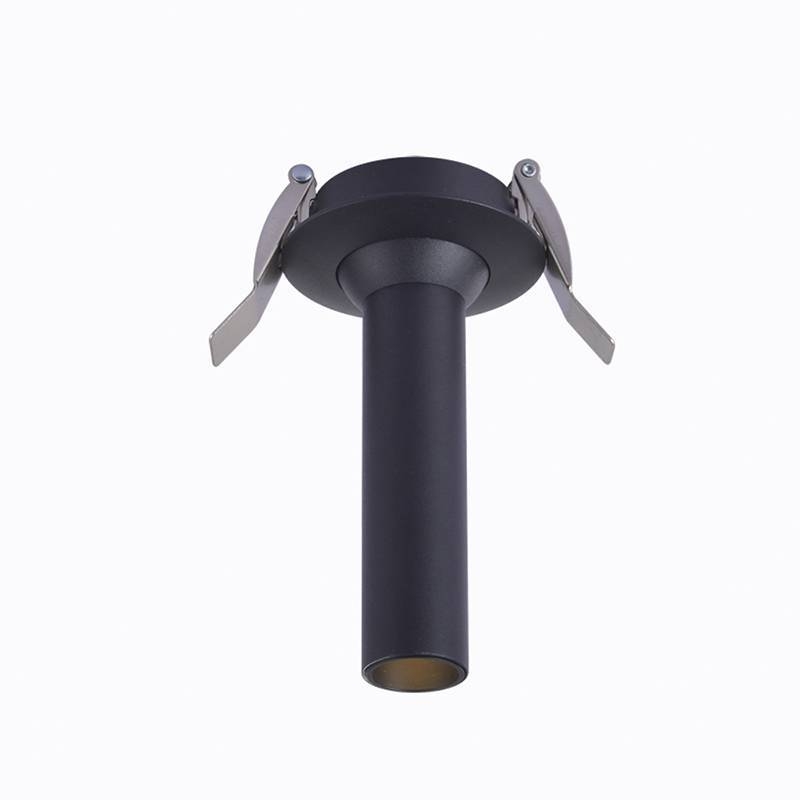 Spot Embutido Nordecor Lea 5 watts 2700K 24° Sof Preto Ø25x100mm IRC97 Bivolt 6467