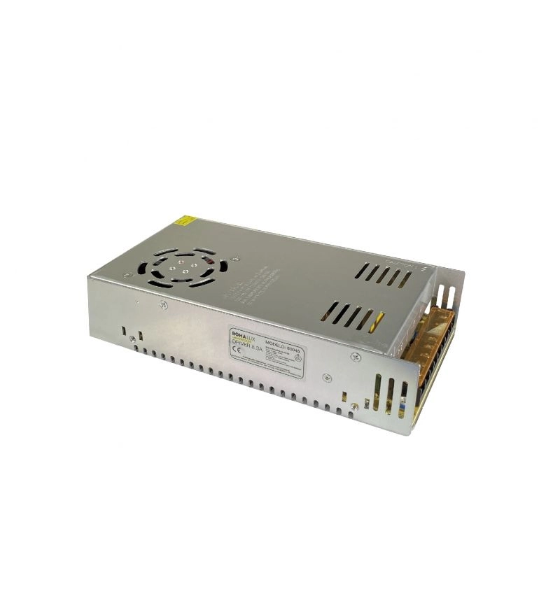 Fonte 48V Romalux 8,3A 400 watts IP20 Bivolt 215X115X50mm 60045