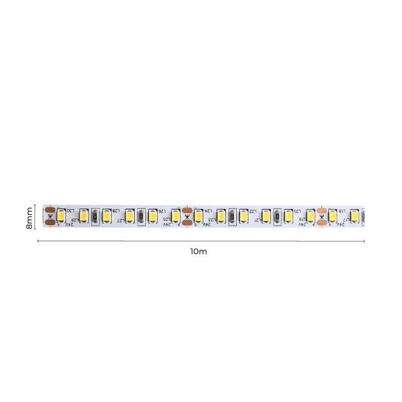 Fita LED Nordecor 12,5w/mt 3000K 120 Leds IP20 8mm 24V (Rolo 10 metros) 7089