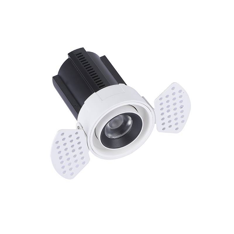 Embutido Nordecor Aiva No Frame 12 watts 2700K 24° Sof Preto Ø150x104mm IRC97 Bivolt 6460