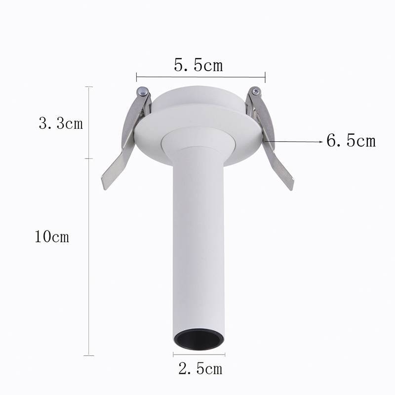 Spot Embutido Nordecor Lea 5 watts 2700K 24° Sof Branco Ø25x100mm IRC97 Bivolt 6466