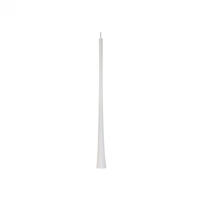 Pendente Romalux Mini Tube S Alumínio Branco 7 watts 3000K IP20 Bivolt Ø32X400mm P0041