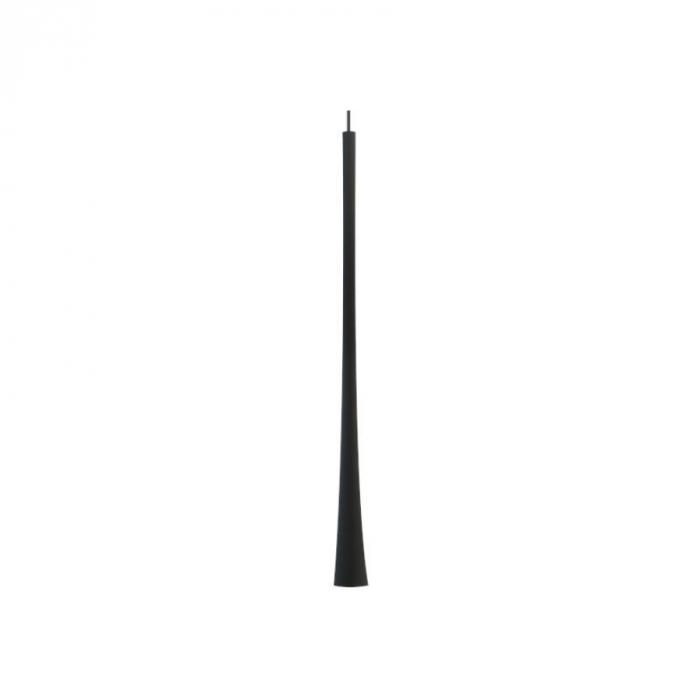 Pendente Romalux Mini Tube S Alumínio Preto 7 watts 3000K IP20 Bivolt Ø32X400mm P0042