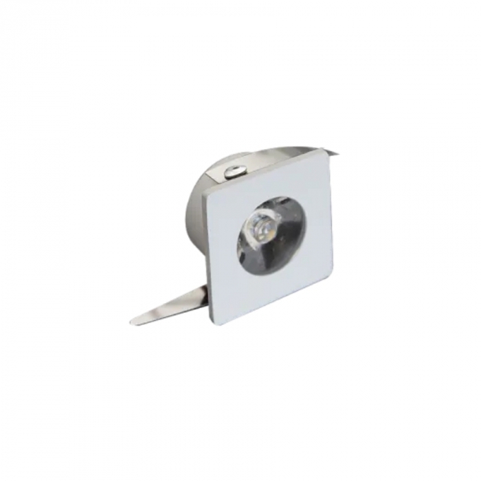 Mini Embutido para Móveis Romalux Branco Quadrado 2 watts 30° 3000K IP20 30x30x17mm 80118A