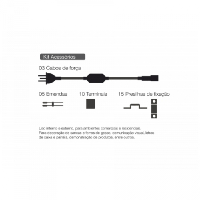 Fita de Led Romalux Siliconada 11,4 watts/mt 4000K 220V IP66 (Rolo de 25 metros) 10080