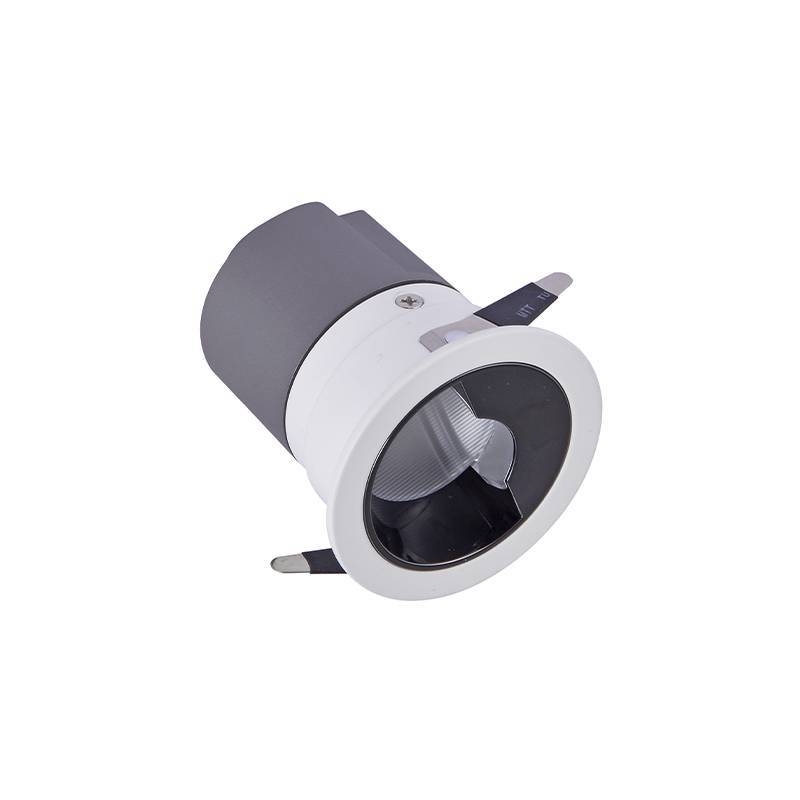 Embutido Nordecor Zagle Wall Washer 7 watts 2700K 38° Sof Branco Ø63x72mm IRC97 Bivolt 6446