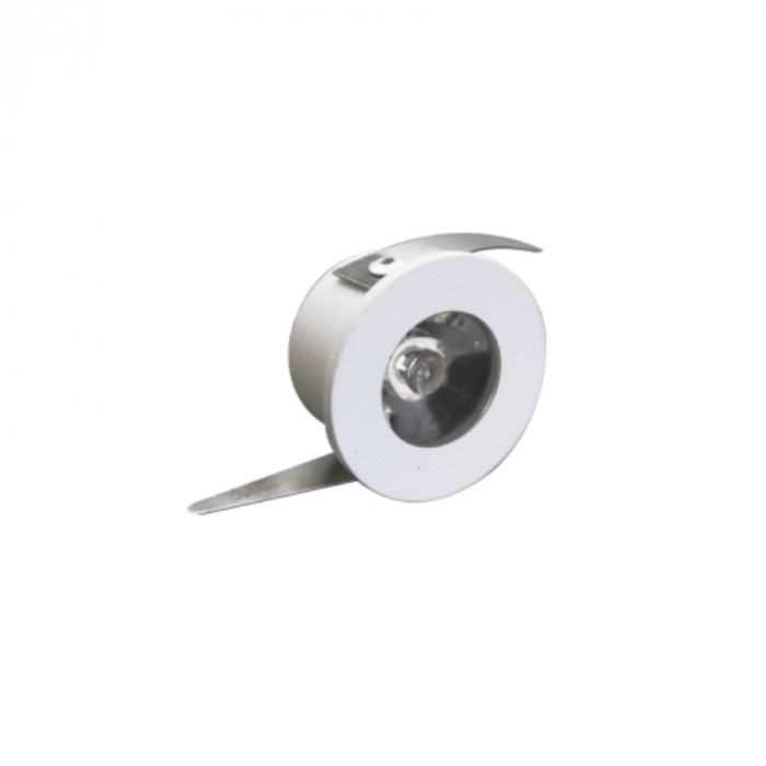 Mini Embutido para Móveis Romalux Branco Redondo 2 watts 30° 3000K IP20 Ø32X17mm 80120