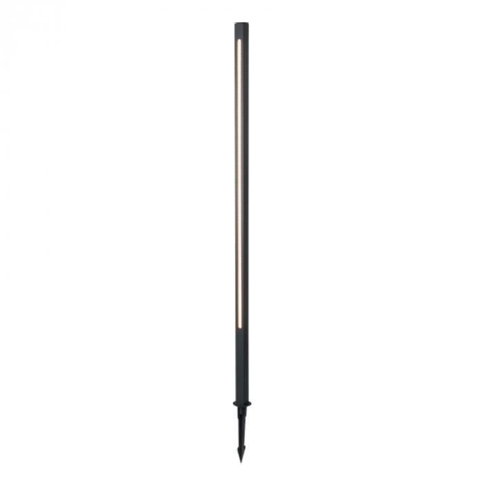 Poste Balizador Romalux Pole High Alumínio Preto 14,8 watts 2700K IP66 800XØ45mm 10132