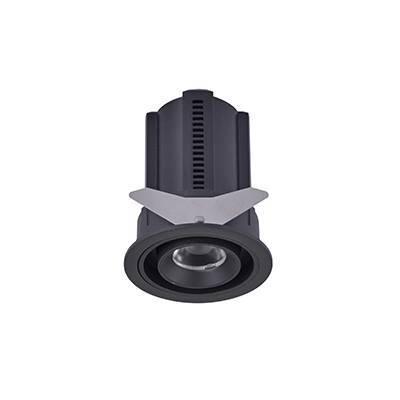 Spot Embutido Nordecor Aiva 12 watts 2700K 24° Sof Preto Ø84x104mm IRC97 Bivolt 6457