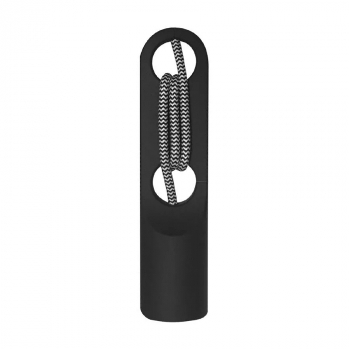Pendente Romalux Chiave Alumínio Preto 1L E27 IP20 Bivolt Ø45X190mm P0013