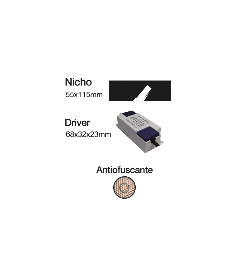 Luminária Embutir Romalux Square 21 watts 2700K 24° Antiofuscante IP20 190x65x55mm 80217