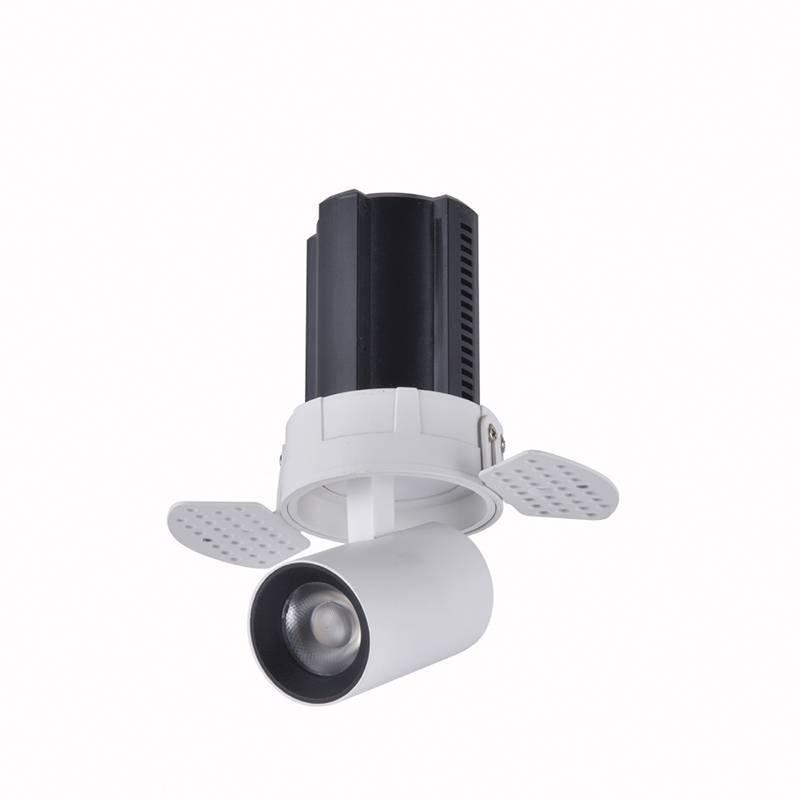 Embutido Nordecor Aiva No Frame 12 watts 2700K 24° Sof Preto Ø150x104mm IRC97 Bivolt 6460