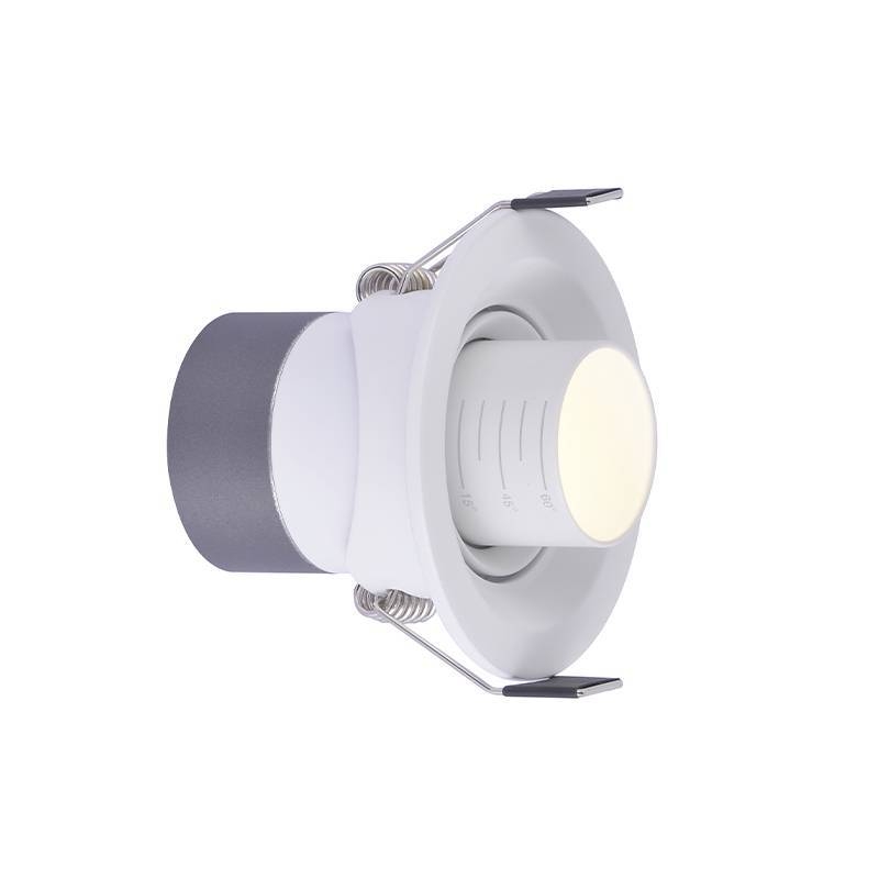 Embutido Nordecor Lova 5 watts 2700K 15°-60° Sof Branco Ø75x58mm IRC97 Bivolt 6450