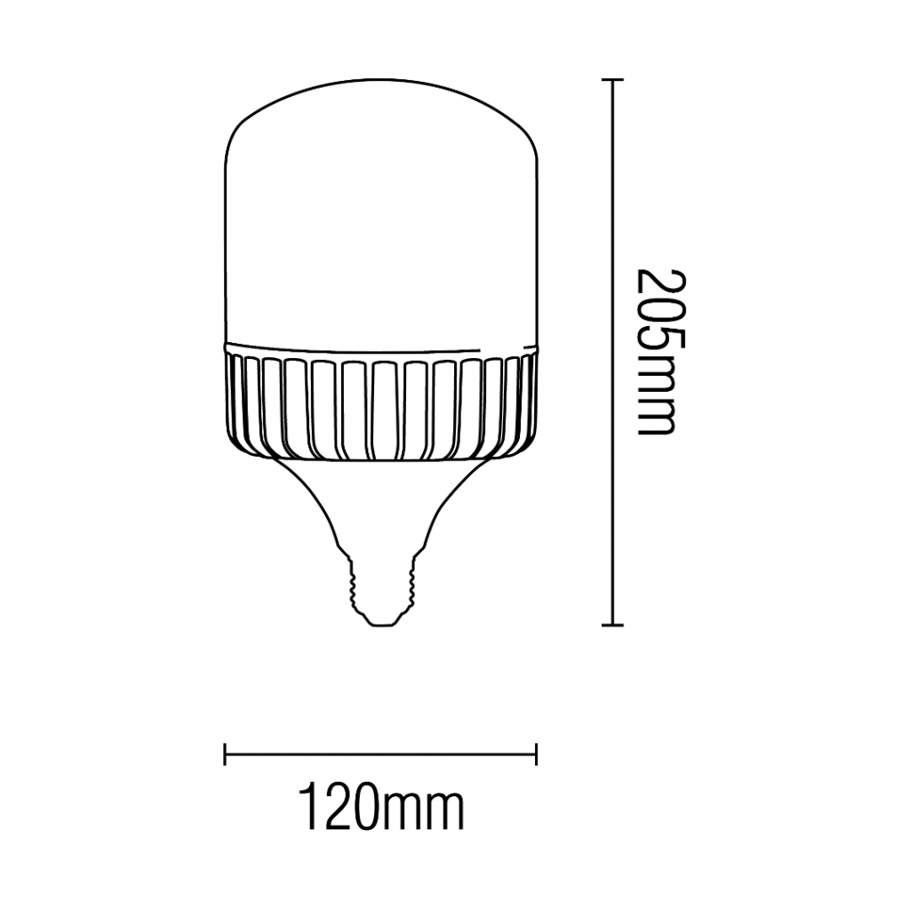 Lâmpada Blumenau Bulbo 65 watts 6500K IP20 Ø120x205mm 03065126