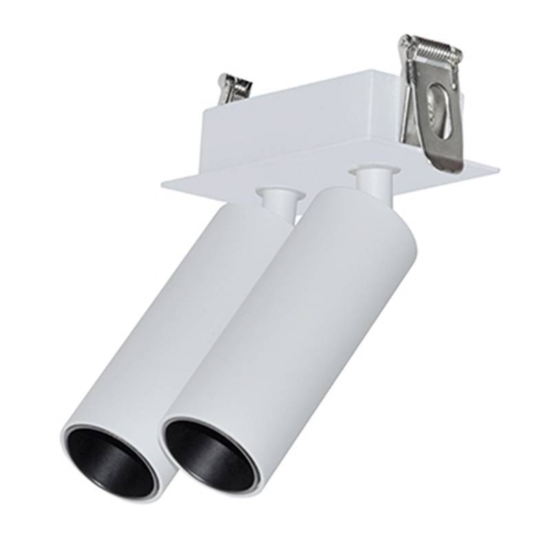 Spot Embutido Nordecor Kona Duplo 3 watts 2700K 24° Sof Branco Ø30x80mm IRC97 Bivolt 6464