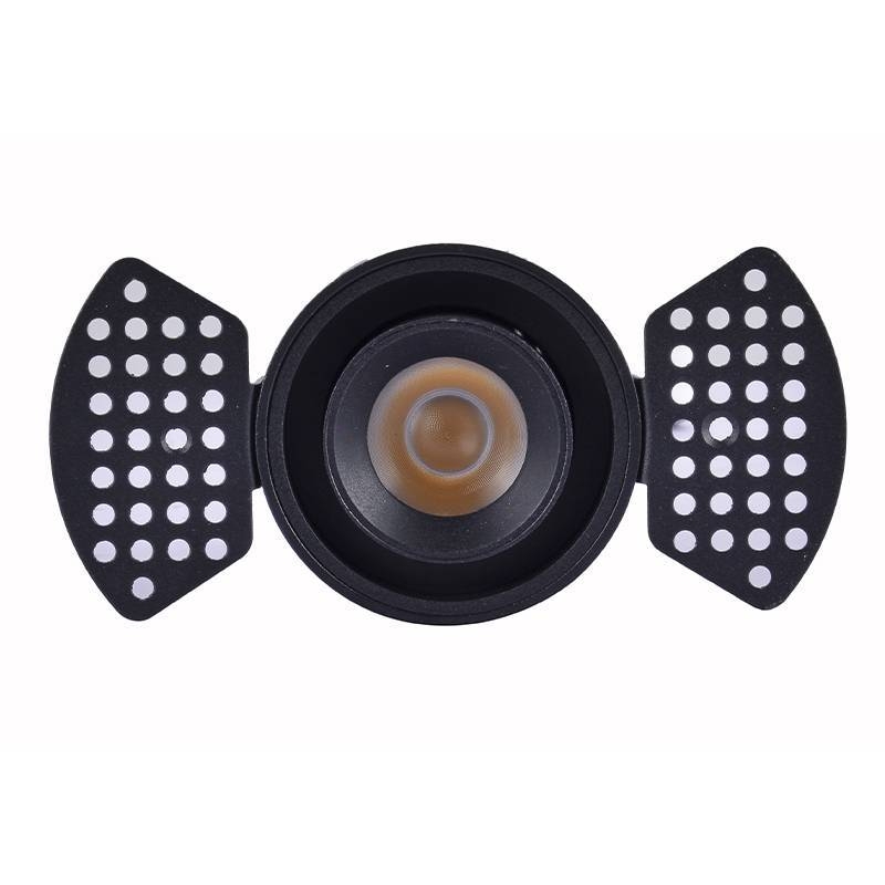 Embutido Nordecor Aiva No Frame 12 watts 2700K 24° Sof Preto Ø150x104mm IRC97 Bivolt 6461