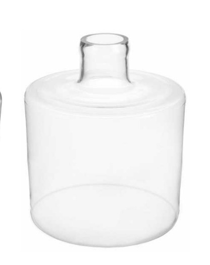 Garrafão Madelustre Cilindro Vidro Transparente com Tampa Ø350x460mm 7313TP