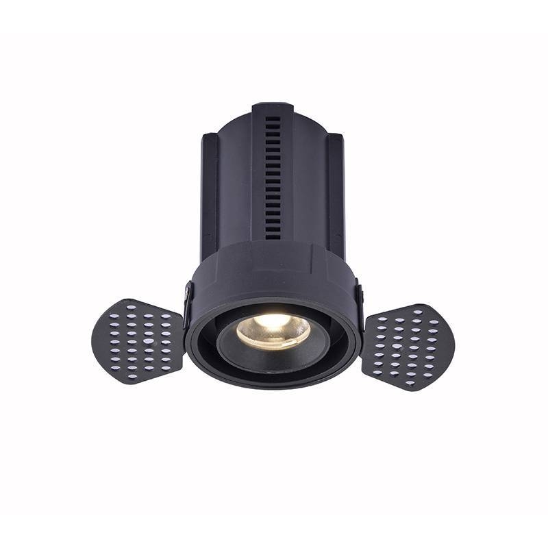 Embutido Nordecor Aiva No Frame 12 watts 2700K 24° Sof Preto Ø150x104mm IRC97 Bivolt 6461