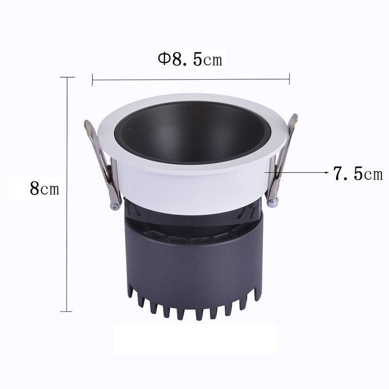 Embutido Nordecor Zagle 10 watts 2700K 24° Sof Branco Ø85x80mm IRC97 Bivolt 6444