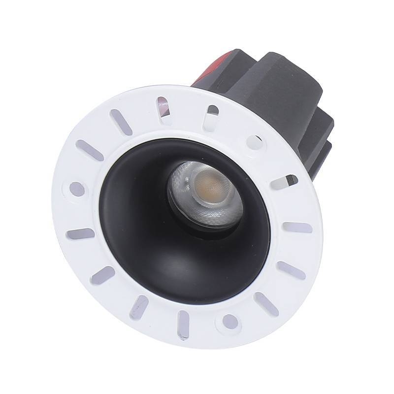 Embutido Nordecor Zagle No-Frame 10 watts 2700K 24° Sof Preto Ø101x64mm IRC97 Bivolt 6449
