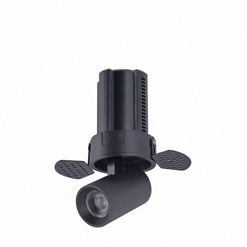 Embutido Nordecor Aiva No Frame 12 watts 2700K 24° Sof Preto Ø150x104mm IRC97 Bivolt 6461