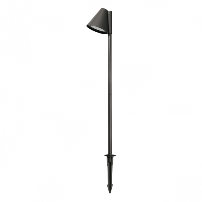 Poste Balizador Romalux Pole Hat Alumínio Preto 5,7 watts 2700K IP66 800XØ45mm 10134