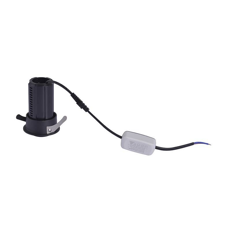 Spot Embutido Nordecor Aiva 7 watts 2700K 24° Sof Preto IRC97 Bivolt 6455