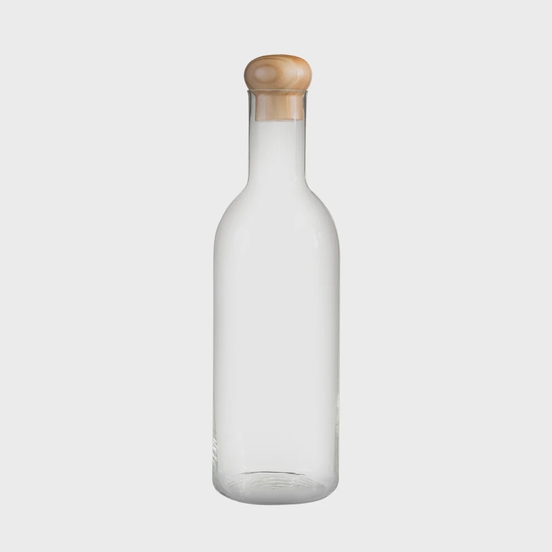 Garrafão Madelustre Garrafa Grande Vidro Transparente com Tampa Ø200x600mm 7266TP