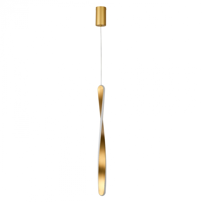 Pendente Usina imports Fita Linear Champagne 15 watts 3000K Bivolt Ø40X600mm UI20097/15CP-MCP-M