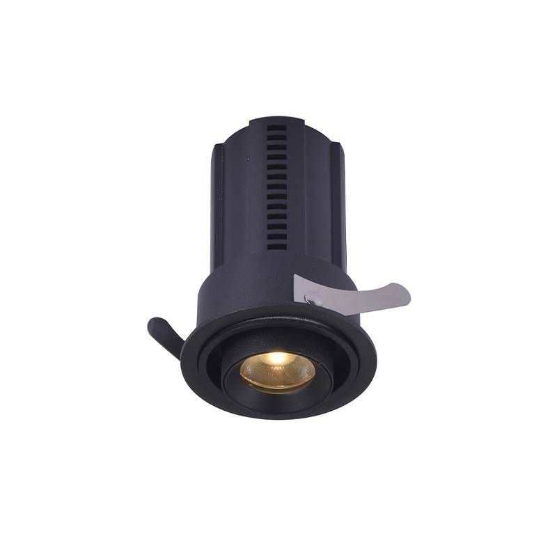 Spot Embutido Nordecor Aiva 7 watts 2700K 24° Sof Preto IRC97 Bivolt 6455