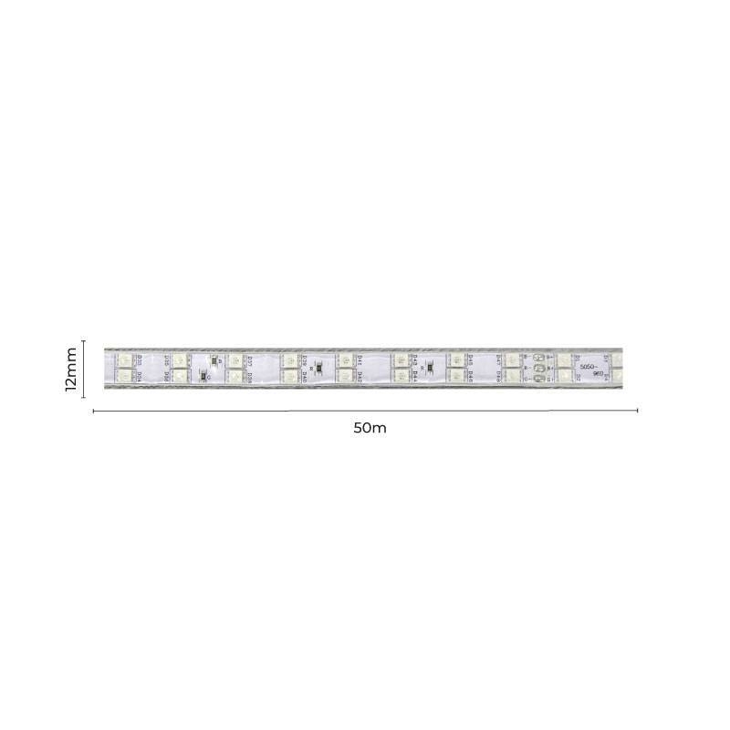 Fita LED Nordecor 15w/mt RGB 96 Leds IP65 12mm 220V (Rolo 50 metros) 7034
