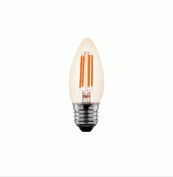 Lâmpada Nordecor Vela Filamento 4 watts 80x47mm E27 2200K Âmbar 1046