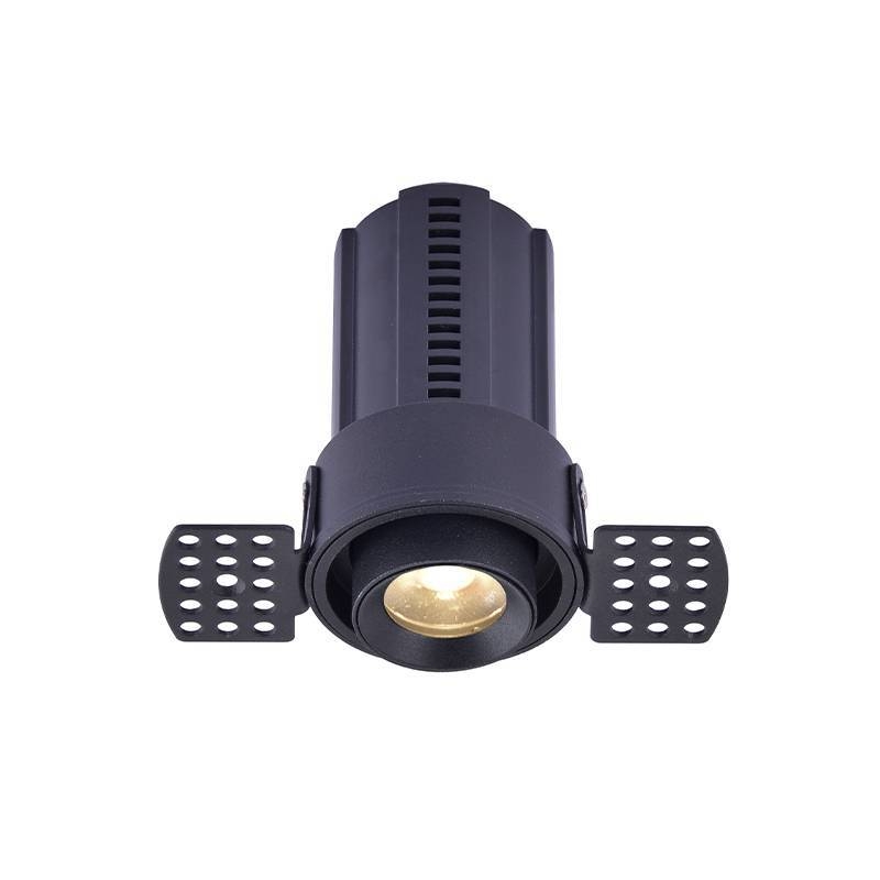 Embutido Nordecor Aiva No Frame 7 watts 2700K 24° Sof Preto Ø108x81mm IRC97 Bivolt 6459