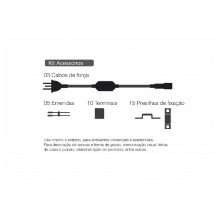 Fita de Led Romalux Siliconada 11,4 watts/mt 3000K 127V IP66 (Rolo de 25 metros) 10077