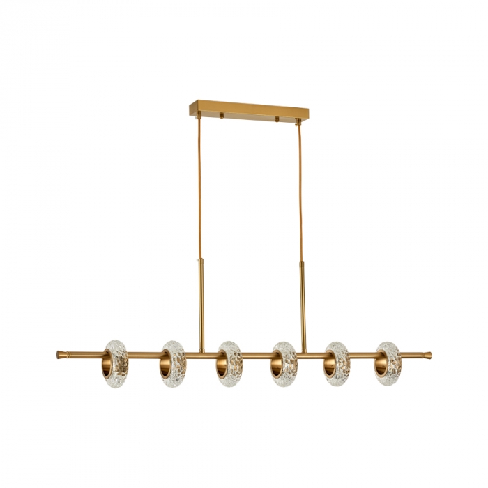 Pendente Usina Torcello Champagne 20 watts 3000K Bivolt 970X110X610mm UI20080/6CP-MCP-M