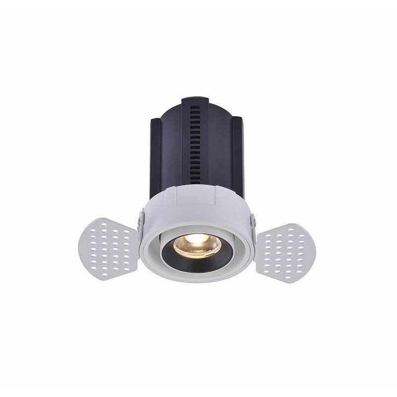 Embutido Nordecor Aiva No Frame 12 watts 2700K 24° Sof Preto Ø150x104mm IRC97 Bivolt 6460
