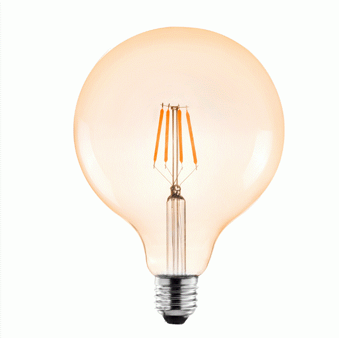 Lâmpada Filamento Led Nordecor G125 4 watts 115x180mm E27 2200K Âmbar 1051