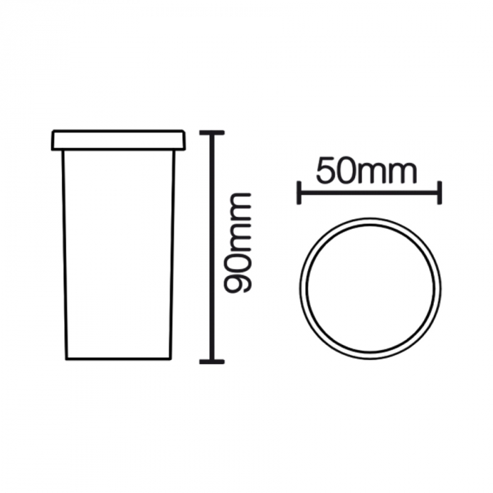 Balizador Soft Inox Plus Romalux Branco 2 watts 120° 2700K IP66 Ø50X60mm 10106