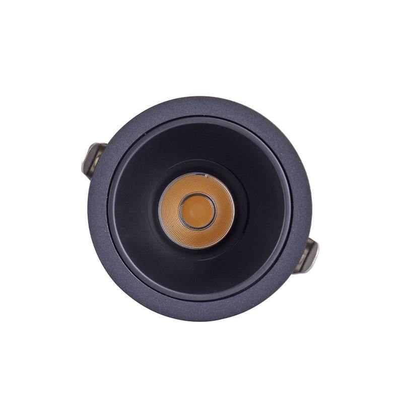 Embutido Nordecor Zagle 10 watts 2700K 24° Sof Preto Ø85x80mm IRC97 Bivolt 6445