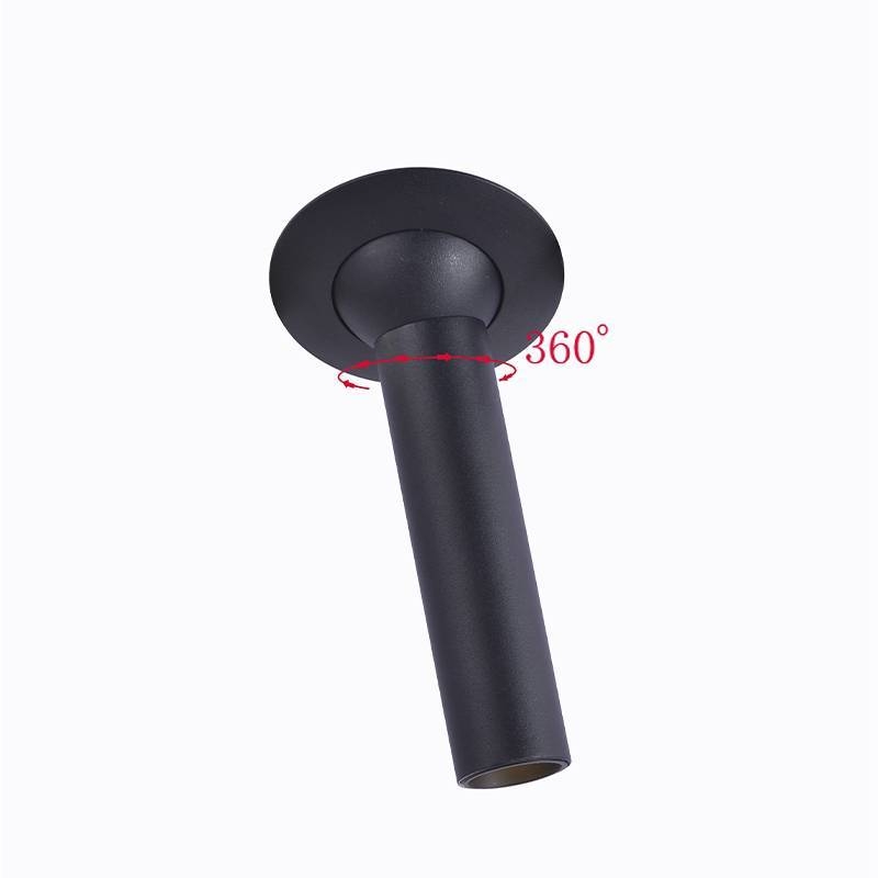 Spot Embutido Nordecor Lea 5 watts 2700K 24° Sof Preto Ø25x100mm IRC97 Bivolt 6467