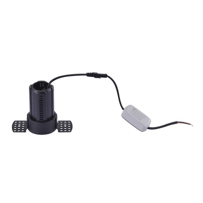 Embutido Nordecor Aiva No Frame 7 watts 2700K 24° Sof Preto Ø108x81mm IRC97 Bivolt 6459