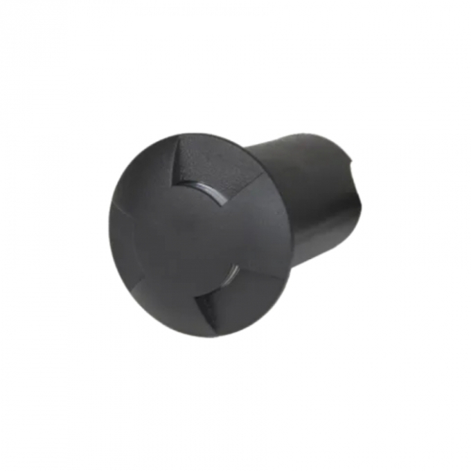 Balizador de Solo Romalux 3 Fachos Preto 0,75 watts 60° 2700K IP66 10042