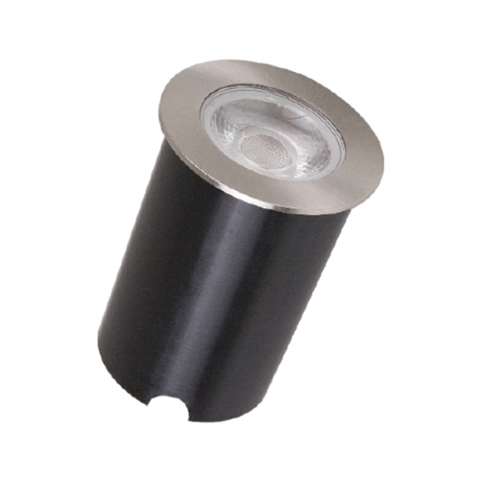 Embutido de Solo Redondo Romalux Metal Prata 4,5 watts 30° 2700K IP66 Ø65X71mm 10076A