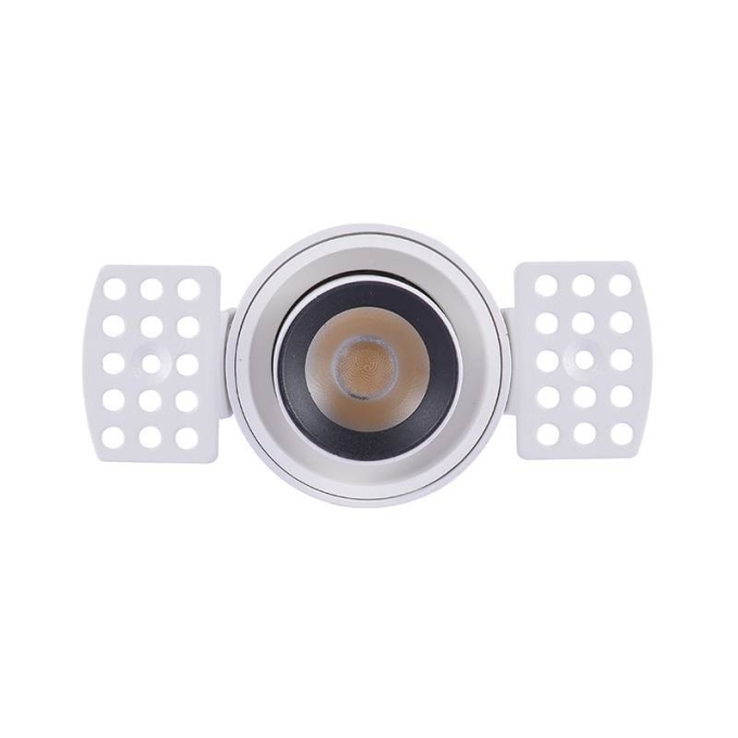 Embutido Nordecor Aiva No Frame 7 watts 2700K 24° Sof Branco Ø108x81mm IRC97 Bivolt 6458