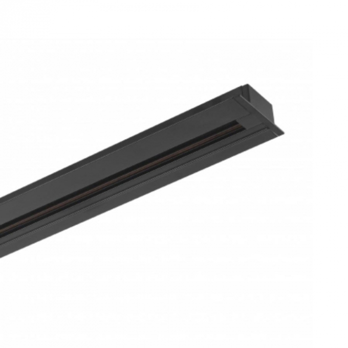 Trilho 1 Metro Embutir Romalux Preto Bivolt 30106